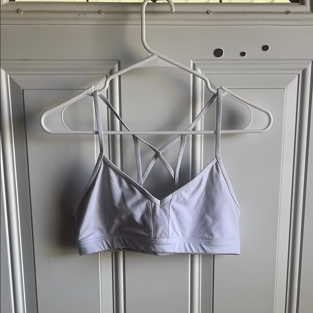 Alo Yoga White Bra